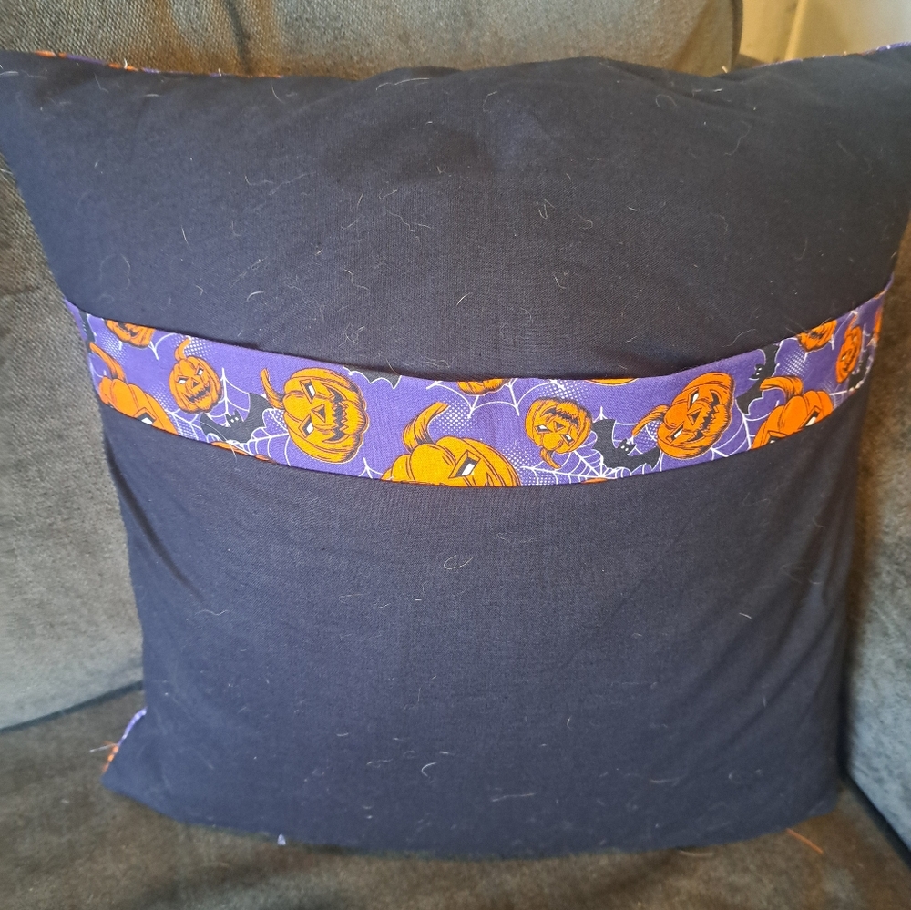Halloween Pumpkin Pillow Cover - Picture 2 of 3